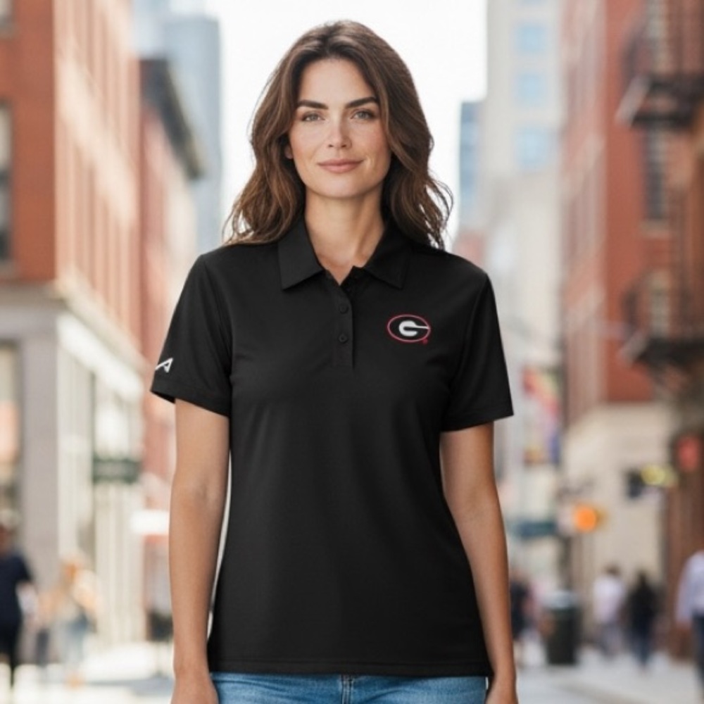 Antigua Georgia Bulldogs Polo Shirt‎ Black Small NWT NCAA